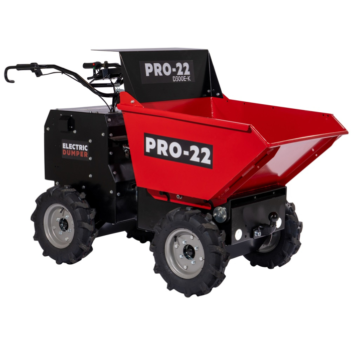 PRO-22 D300E-K Akku Mini-Dumper / Schubkarre (4WD)