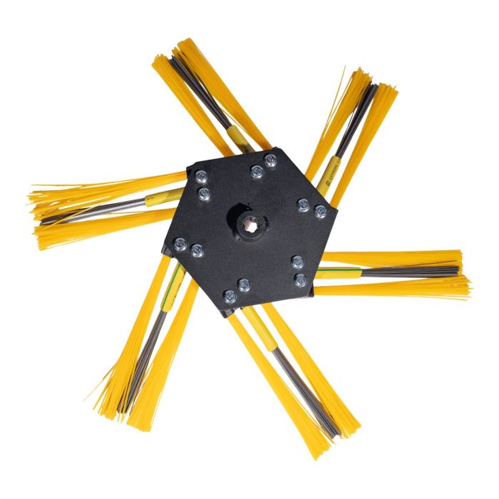 PRO-22 OBM7 Unkraut-Kehrbürstensatz mit Befestigungsplatte