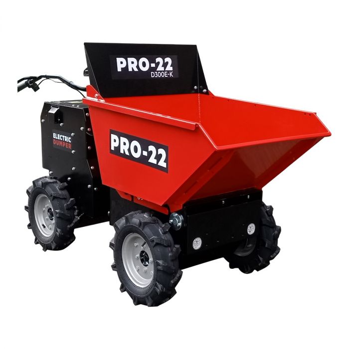 PRO-22 D300E-K Akku Mini-Dumper / Schubkarre (4WD) 